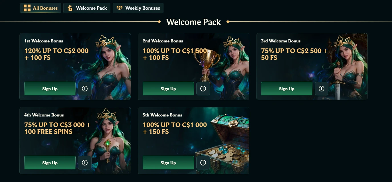 faircrown casino bonuses