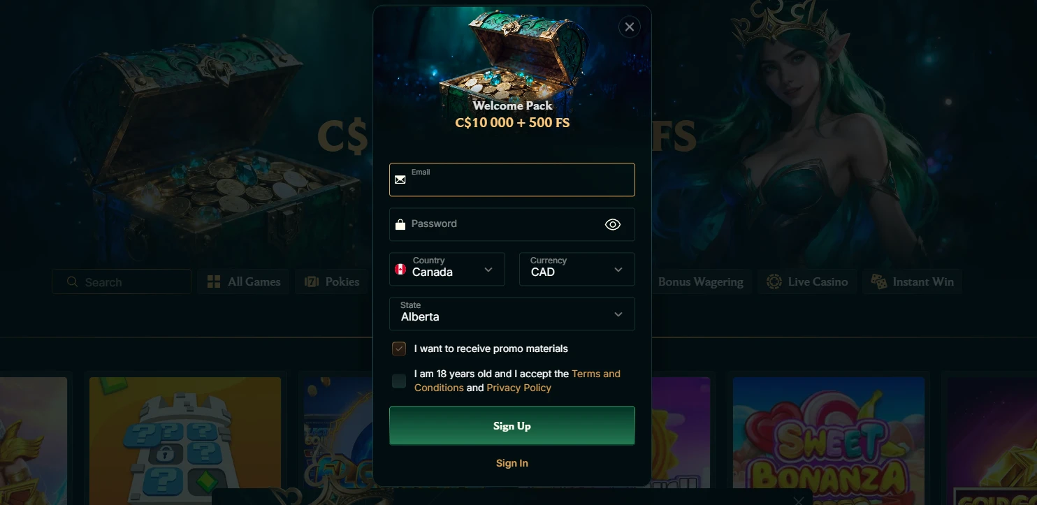 faircrown casino register